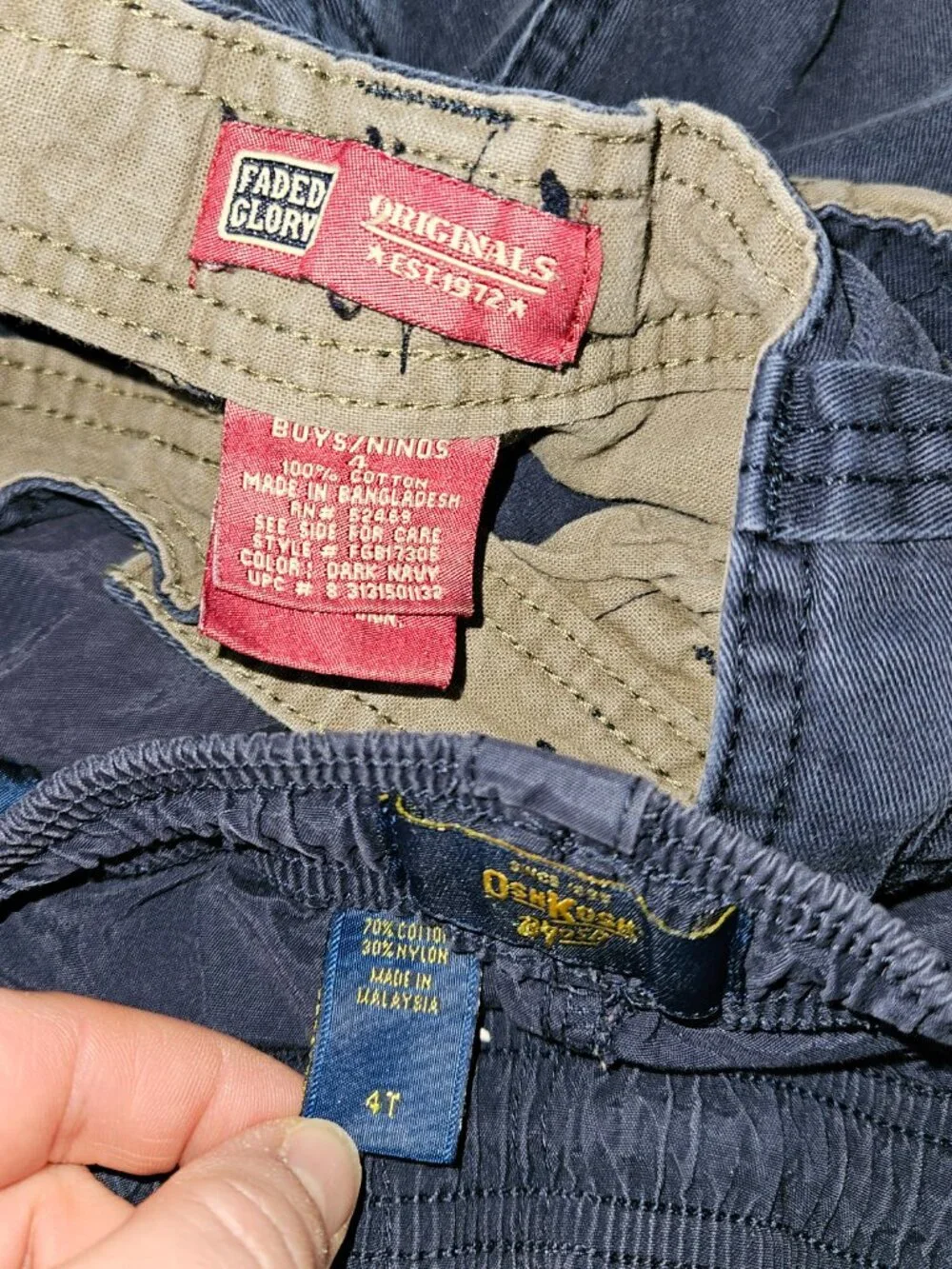 8 Shorts 2 Tanks Lot Boys 4T 4 5T Cargo Old Navy OshKosh TCP (FADING) Play Cond